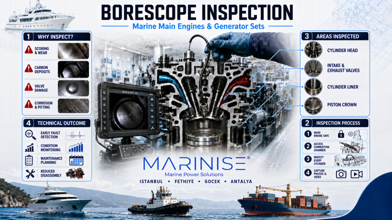 Marin Makinelerde Boroskop İncelemesi